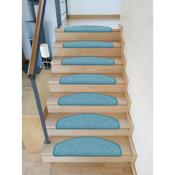 Metzker® Stufenmatte Stufenmatten DAS TEPPICHWERK Durango Halbrund in SparSets, halbrund, Höhe: 8 mm, 15 Stück im Set