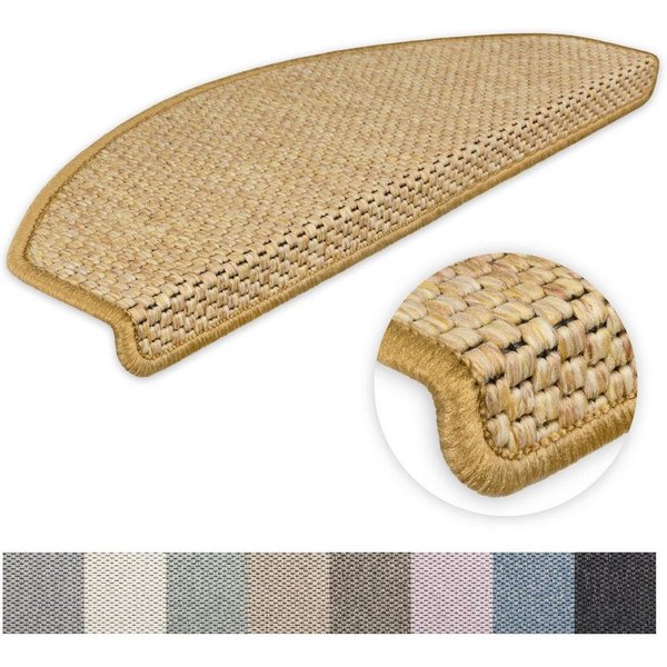 Metzker® Stufenmatte Stufenmatten Göteborg Halbrund, halbrund, Höhe: 8 mm, 1 Stück - Mais