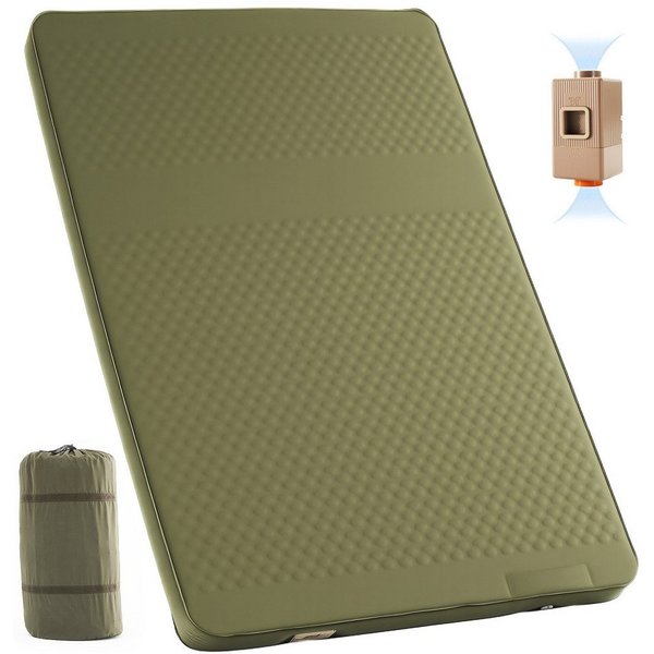 Meulbaty Isomatte Camping-Isomatte, selbstaufblasende 10 cm dicke Memory-Schaum-Isomatte, (elektrisch aufblasbare Isomatte, Luftmatratze mit R-Wert 9,5), für Ou