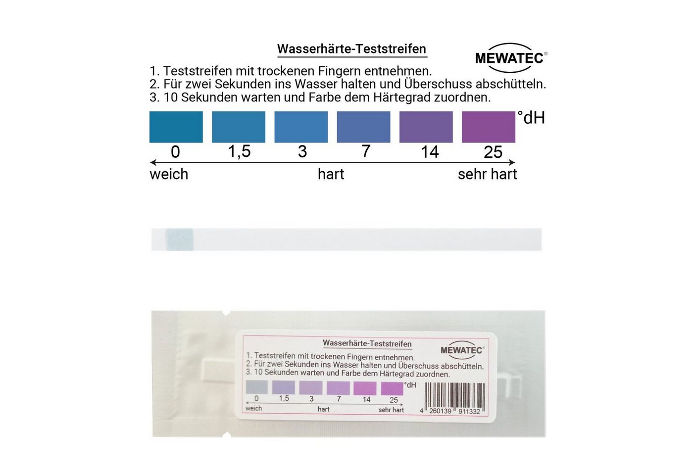 MEWATEC Trinkwassertest - 10 Stück – Bild 2 von 2