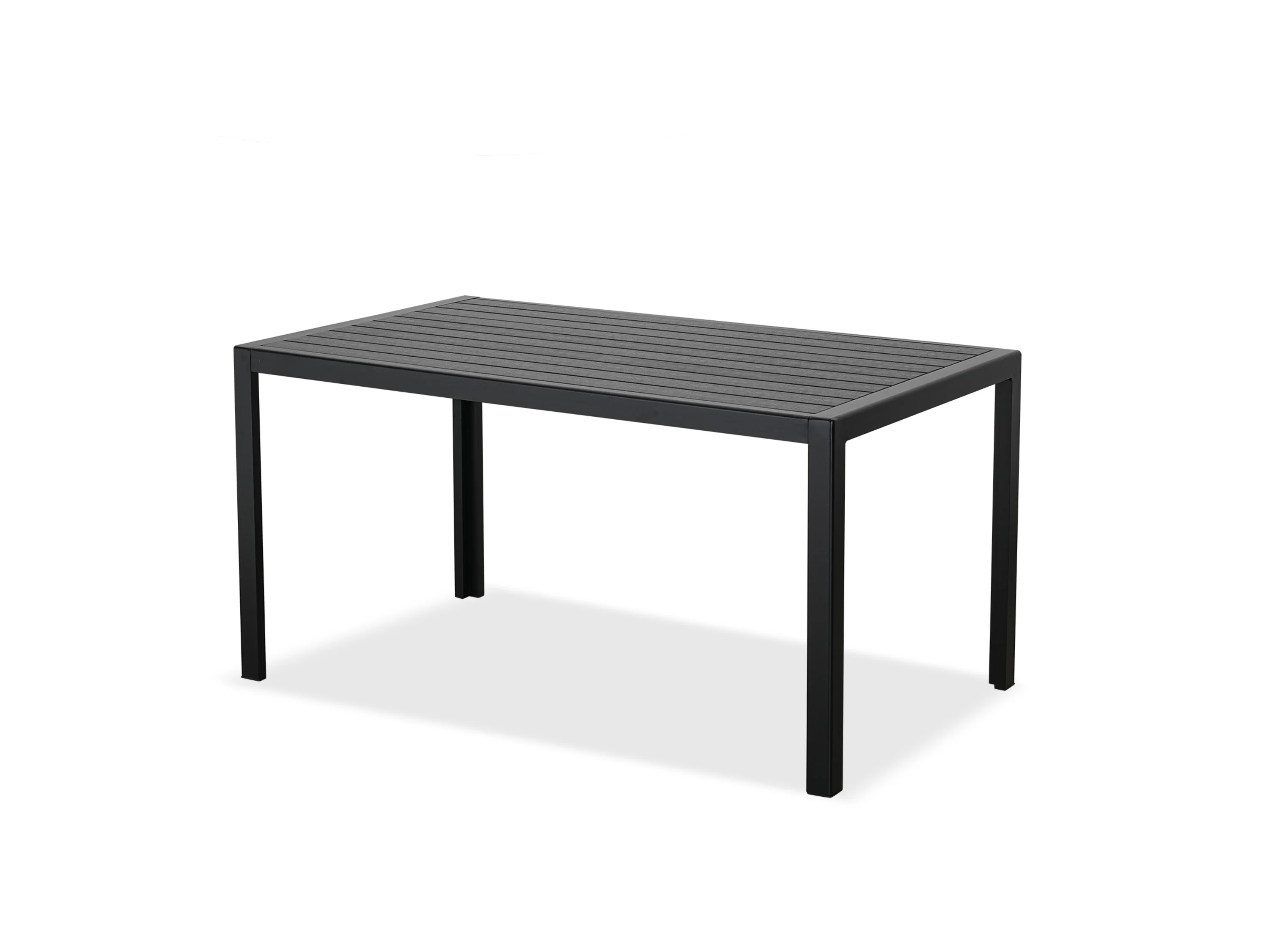 MEXO Gartenmöbel »Dining Set Levante«, inkl Polster (4-Sitzer, Schwarz / Dunkelgrau) – Bild 3 von 4
