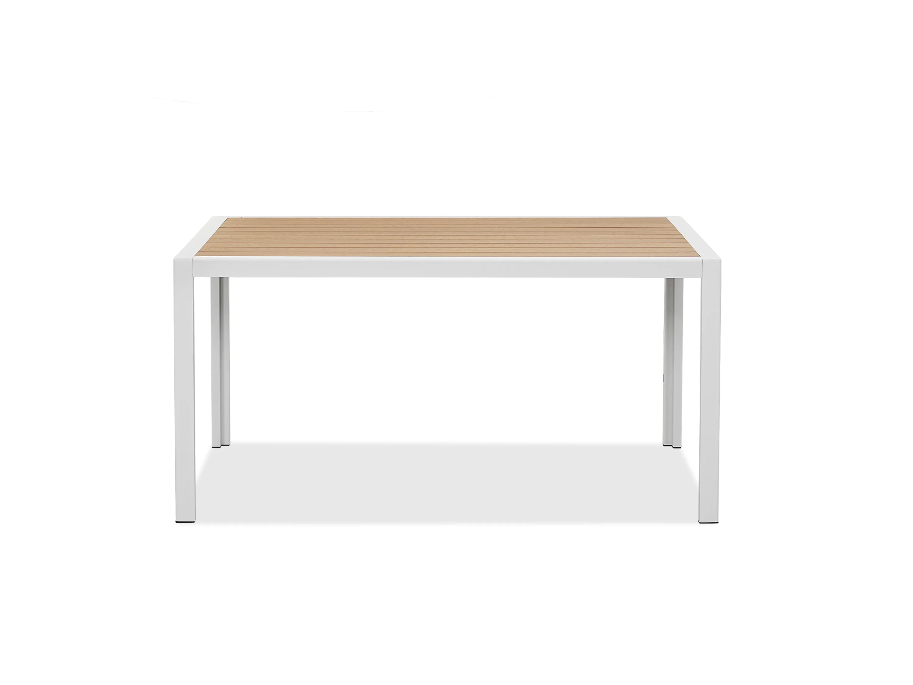 MEXO Gartenmöbel »Dining Set Levante«, inkl Polster (4-Sitzer, Weiß / Hellgrau) – Bild 3 von 4