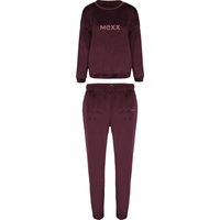 MEXX Damen Fleece-Pyjama, 2-teilig (Rot, M)