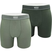MEXX Herren Boxer, 2 Stück (Dark Green/Green, M)