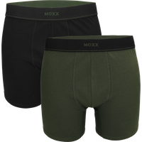MEXX Herren Boxershorts, 2 Stück (Schwarz/Grün, XL)