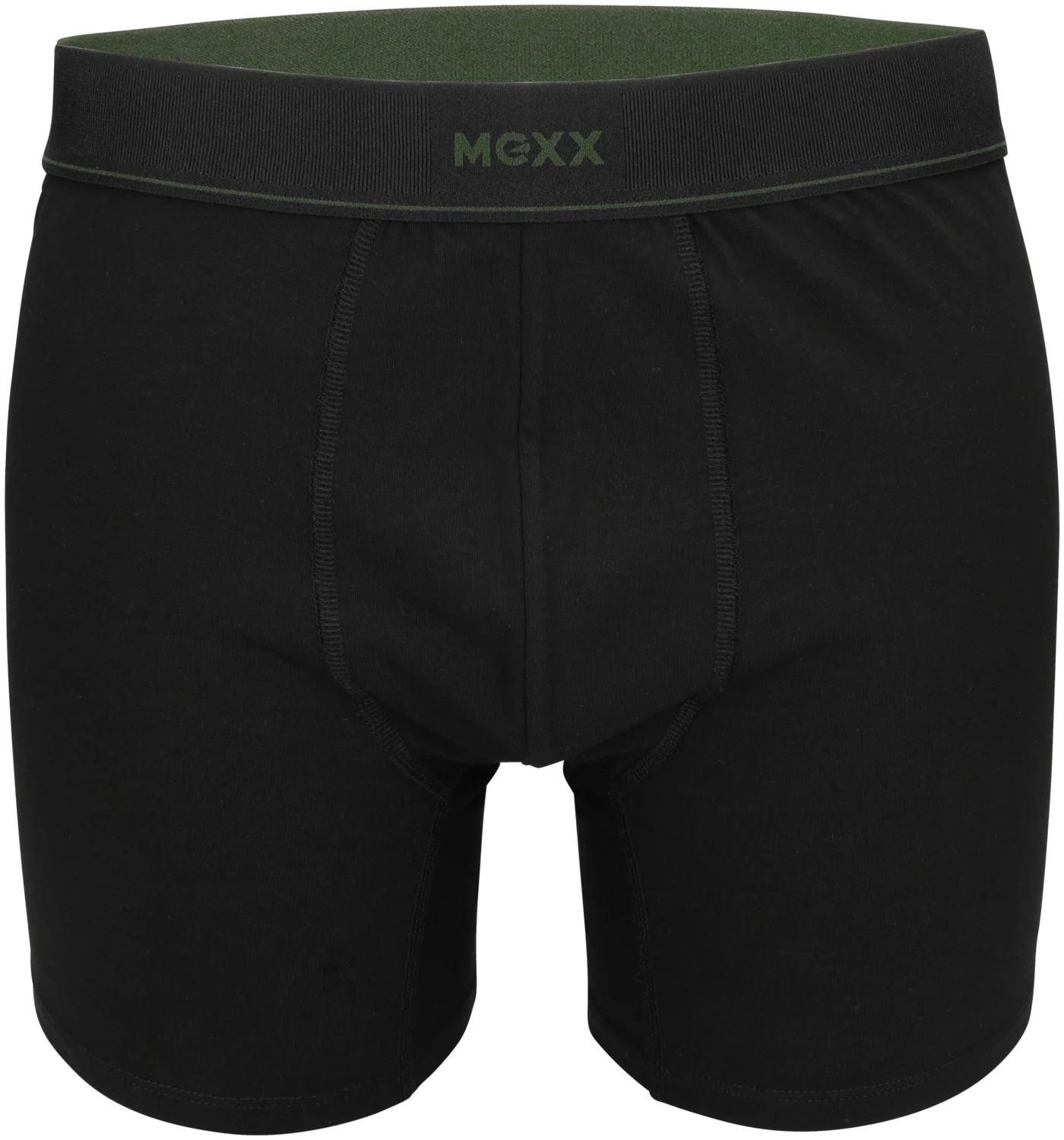 MEXX Herren Boxershorts, 2 Stück (Schwarz/Grün, XL) – Bild 3 von 4