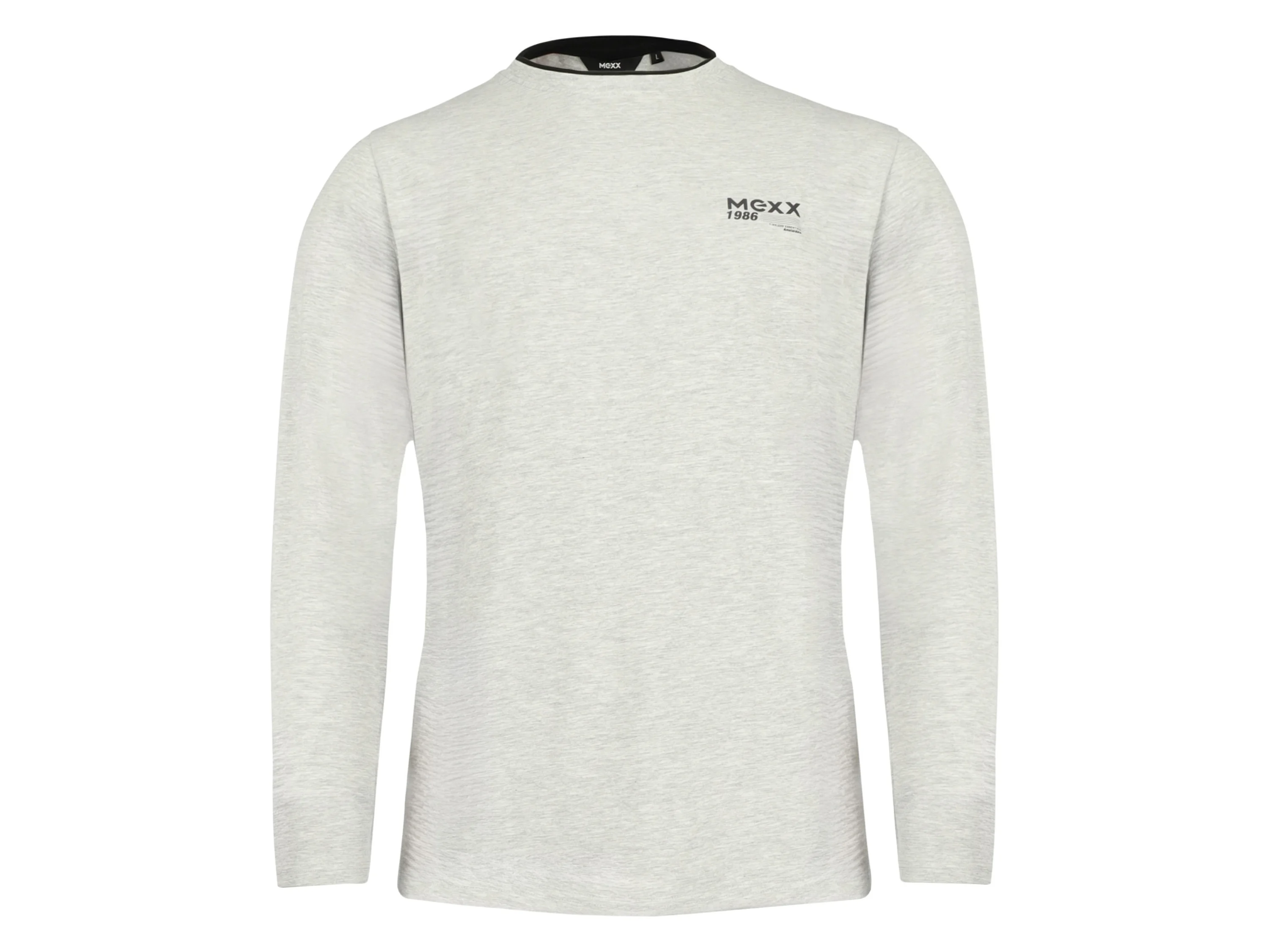 MEXX Herren Jersey-Pyjama, 2-teilig (grau/schwarz, L) – Bild 3 von 4