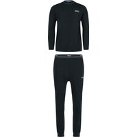 MEXX Herren Jersey-Pyjama, 2-teilig (Navy, XL)