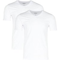 MEXX Herren Unterziehshirt, 2 Stück (V-Ausschnitt, Weiß, S)