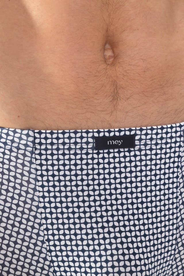 Mey Boxer BLUE GEO ohne Eingriff, mit flachen Beinabschlüssen, körpernahe Passform – Bild 4 von 4