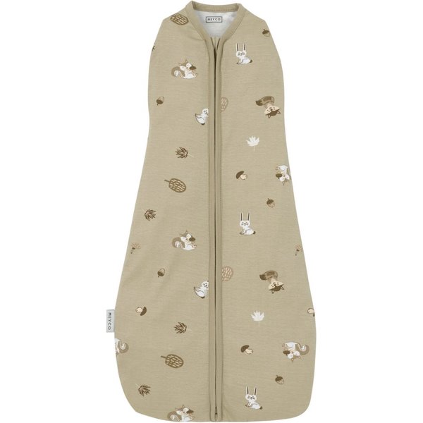 Meyco Baby Babyschlafsack Forest Animals Sand (100% Baumwolle, 1 tlg), 70cm