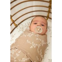 Meyco Baby Pucksack Branches Sand (100% Baumwolle, 1 tlg), 0-3 maanden