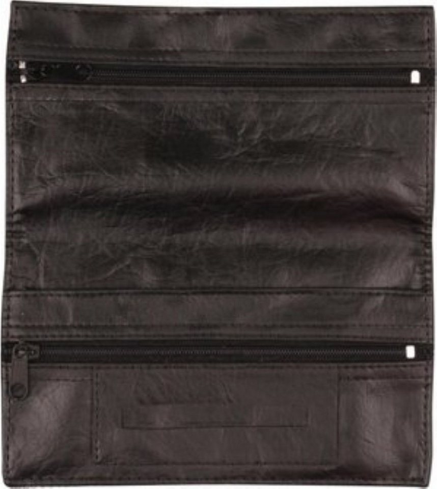 meytrade Tabakbeutel Tabaktasche, vintage Drehertasche in Lederoptik dunkelbraun / schwarz – Bild 2 von 3