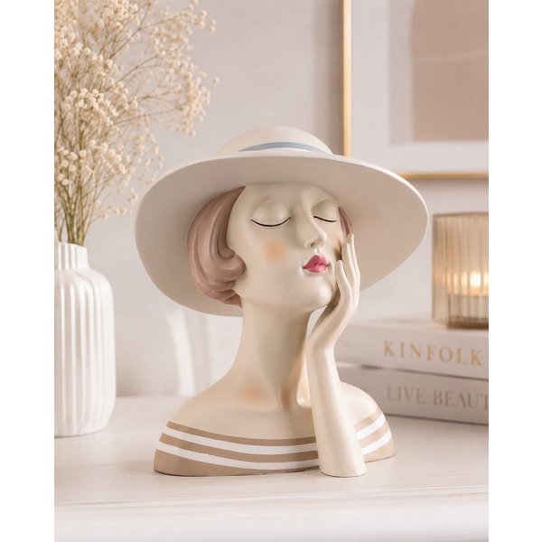 MF Dekoobjekt Deko Figur Lady Elegance Hut Graceful Touch (1 St)