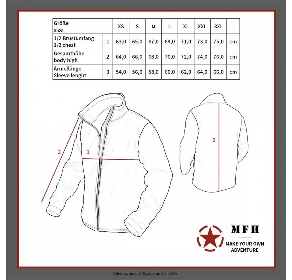 MFH Bomberjacke CWU-Piloten-Jacke, schwarz - XL – Bild 3 von 3