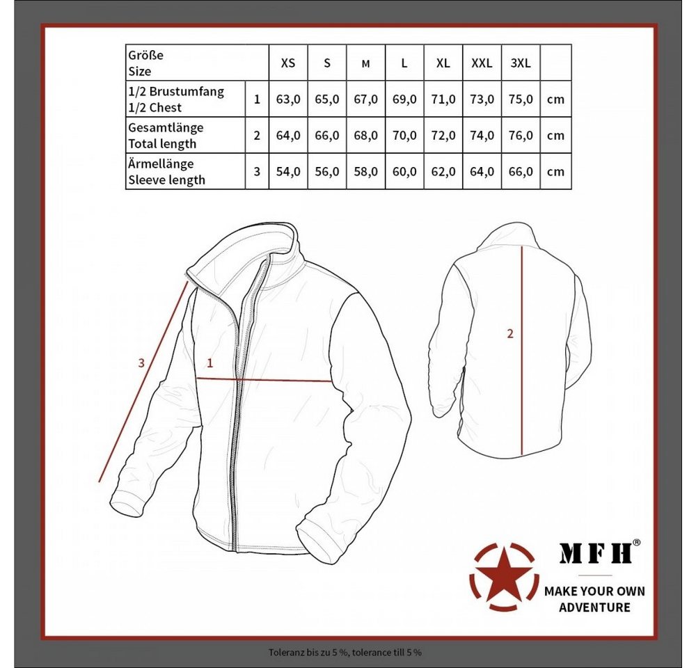 MFH Bomberjacke CWU-Piloten-Jacke, oliv - XL – Bild 3 von 3