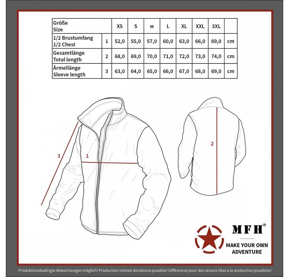 MFH Bomberjacke US Airforce Jacke MA1, schwarz - XL doppelter Strickbund am Kragen, Ärmel und Bund – Bild 4 von 4