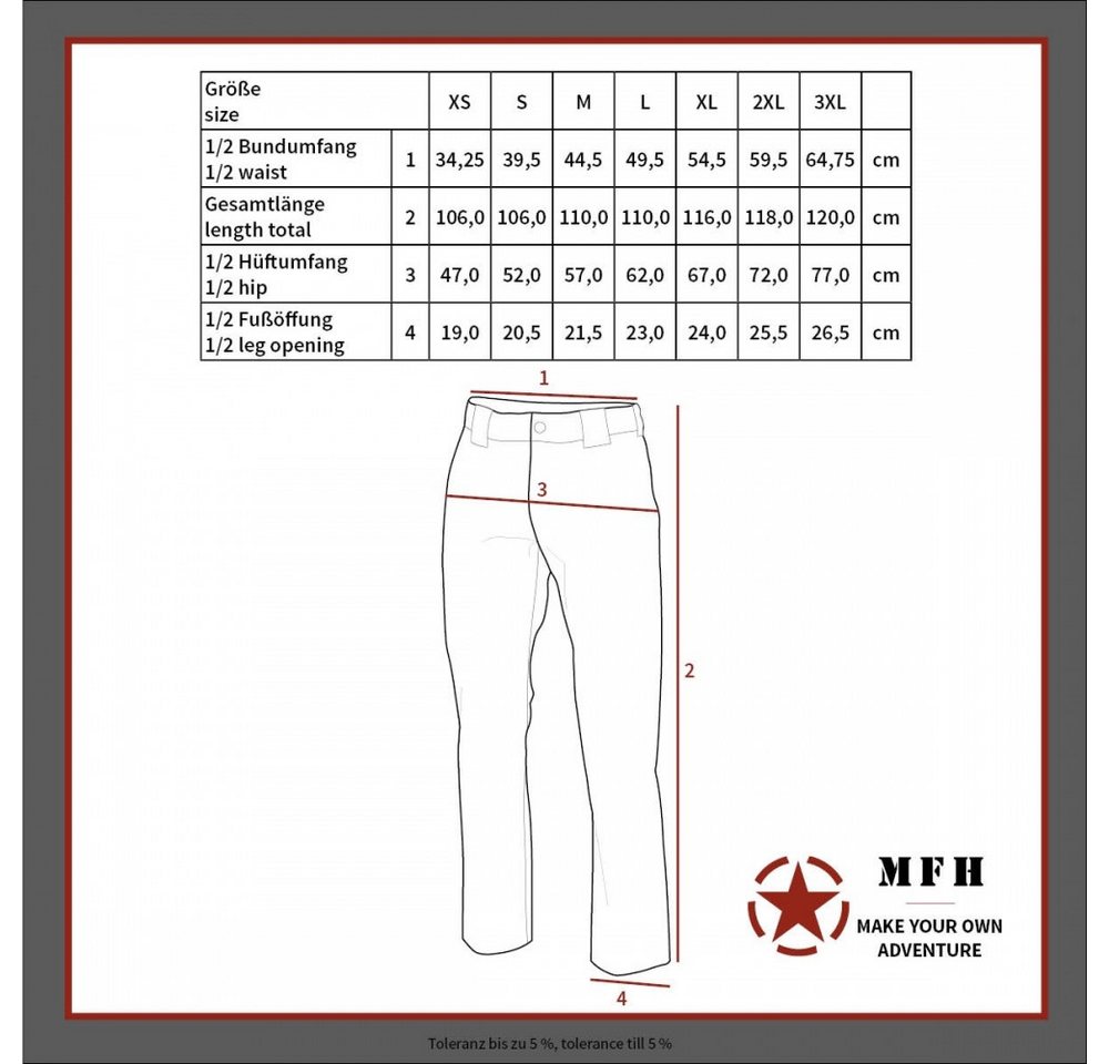 MFH Cargohose Klassische US Army Hose in Rip Stop - Kampfhose – Bild 4 von 4
