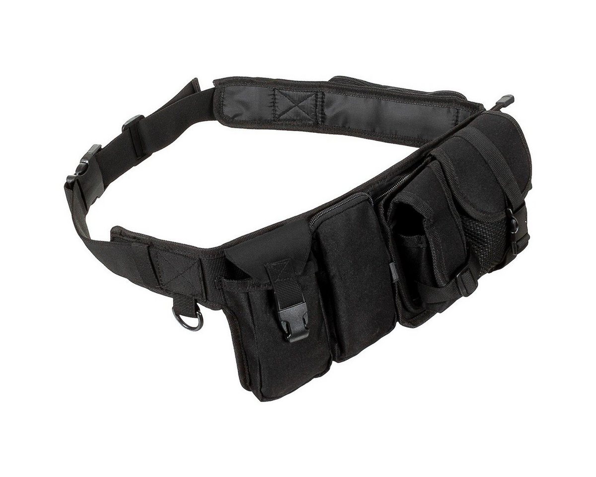 MFH Gürteltasche Hüftgurt, mit 6 Taschen, 5,5 cm, schwarz – Bild 2 von 2