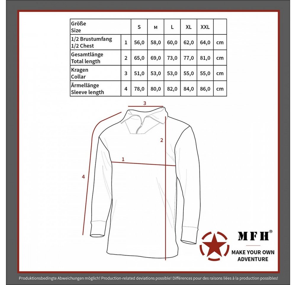 MFH Jeanshemd US Tactical Hemd, langarm von MFH. – Bild 3 von 3