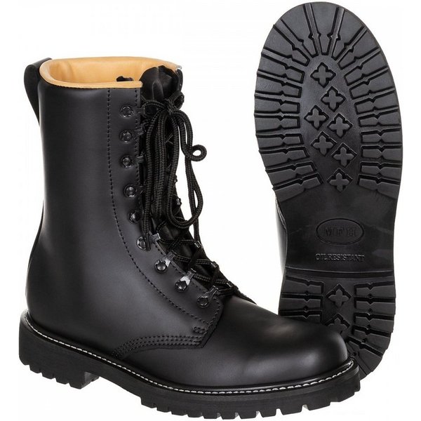 MFH Kampfstiefel,schwarz,Volleder, gute Ausführung, Lederfutter - 46 Stiefel