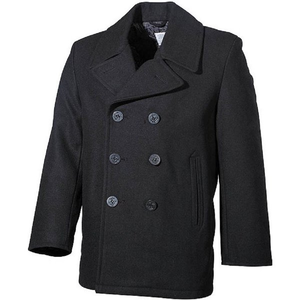 MFH Kurzmantel US Pea Coat, mit blauen Knöpfen Knöpfen mit Ankersymbol