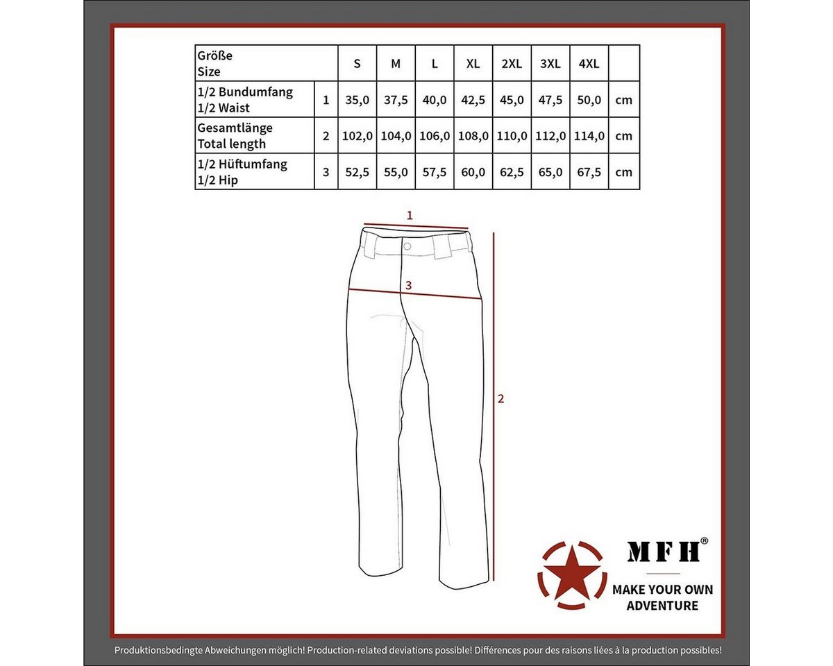 MFH Outdoorhose Trainingshose, "Jogger", M 95 CZ tarn – Bild 3 von 3