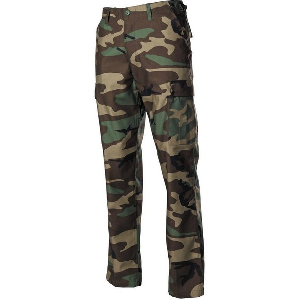 MFH Outdoorhose US Kampfhose, BDU, woodland