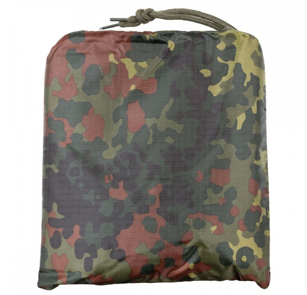 MFH Regenponcho BW Poncho, Rip Stop, Mod., flecktarn, Gr. 144 x 223 cm – Bild 3 von 4