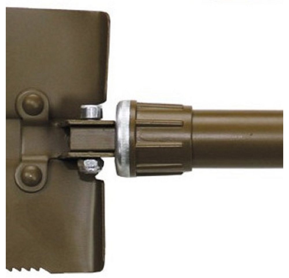 MFH Spaten Klappspaten, BW Modell, Alu, 3-tlg., coyote tan, mit Tasche, Klappbar – Bild 3 von 4