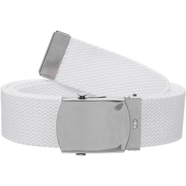 MFH Stoffgürtel Gürtel, 30 mm, weiß, mit Metallschloß (Packung)