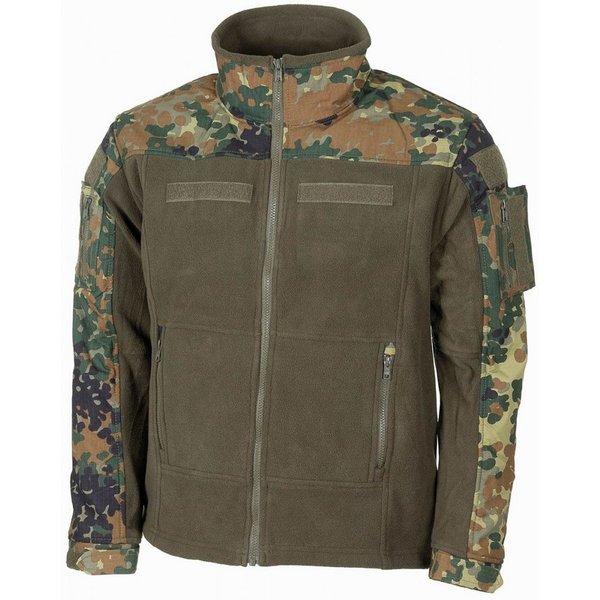 MFHHighDefence Fleecejacke Fleece-Jacke, Combat, flecktarn - L