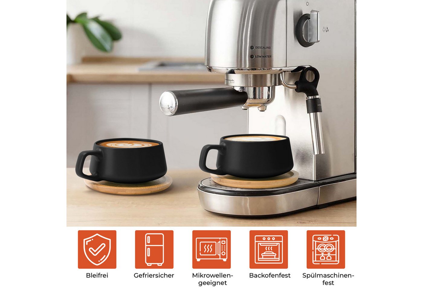 MiaMio Cappuccinotasse Cappuccino Cups (Luxe Collection) – Bild 4 von 5