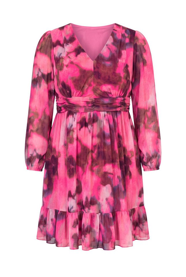 MIAMODA Jerseykleid Meshkleid A-Linie Muster blickdichtes Unterkleid – Bild 2 von 3