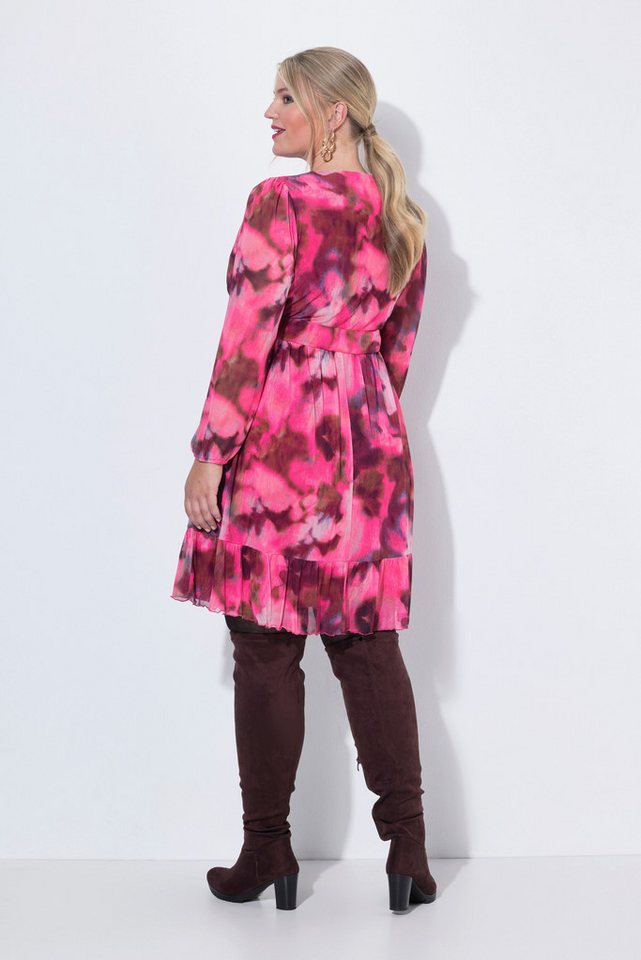 MIAMODA Jerseykleid Meshkleid A-Linie Muster blickdichtes Unterkleid – Bild 3 von 3