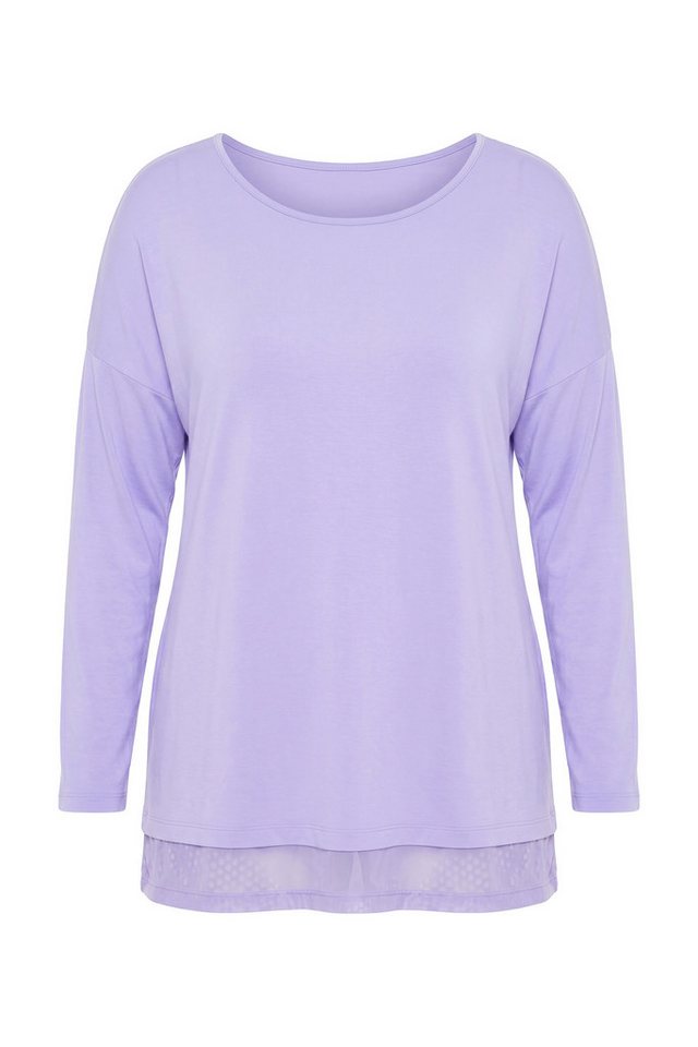 MIAMODA Longsleeve Longsleeve A-Linie Chiffonsaum – Bild 2 von 3