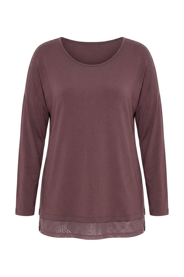MIAMODA Longsleeve Longsleeve A-Linie Chiffonsaum – Bild 2 von 3