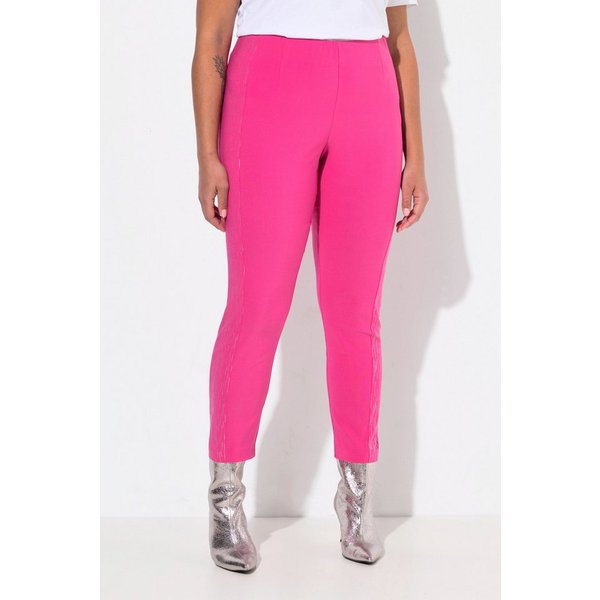 MIAMODA Schlupfhose Bengalin-Hose elastischer Slim Fit Metallic-Druck