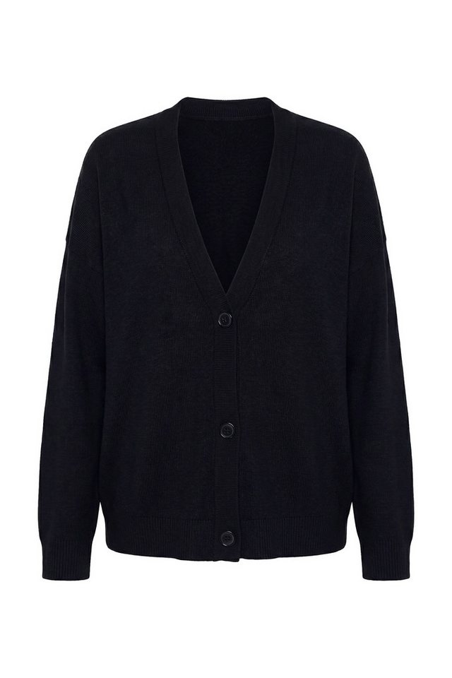 MIAMODA Strickjacke Strickjacke Boxy Fit weiter Langarm – Bild 2 von 3