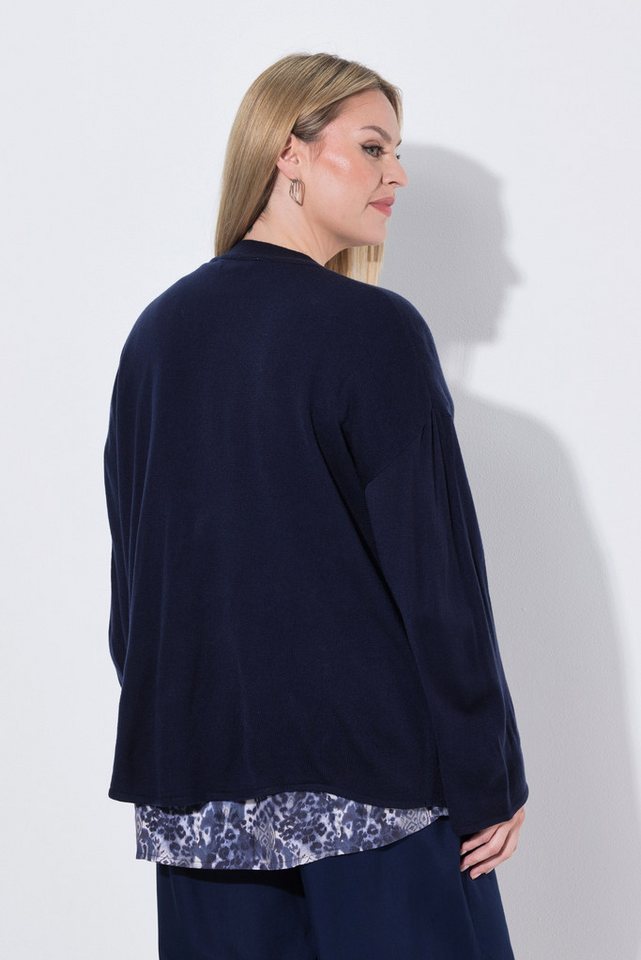 MIAMODA Strickjacke Strickjacke Boxy Fit weiter Langarm – Bild 3 von 3