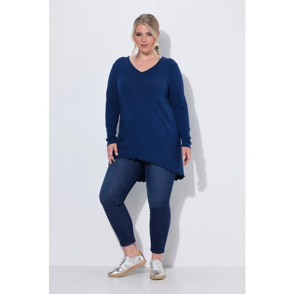 MIAMODA Strickpullover Pullover A-Linie leichter Strick Langarm