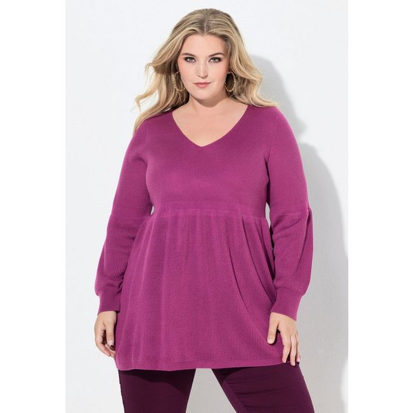 MIAMODA Strickpullover Pullover KaschmirFeel breites Schößchen
