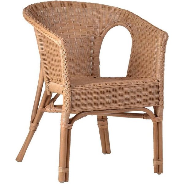 MiaMöbel Rattanstuhl Rattan, aus Rattangeflecht Honig