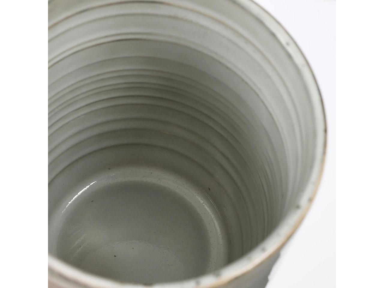 Mica Decorations Becher Mica Becher Tabo grau, 10 cm x 7,5 cm, Keramik – Bild 3 von 5