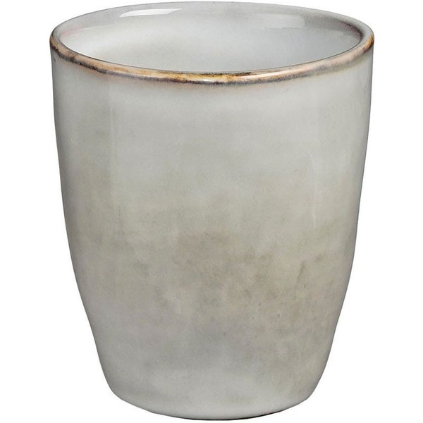 Mica Decorations Becher Mica Becher Tabo grau, Ø 7,5 cm x 8,5 cm, Keramik