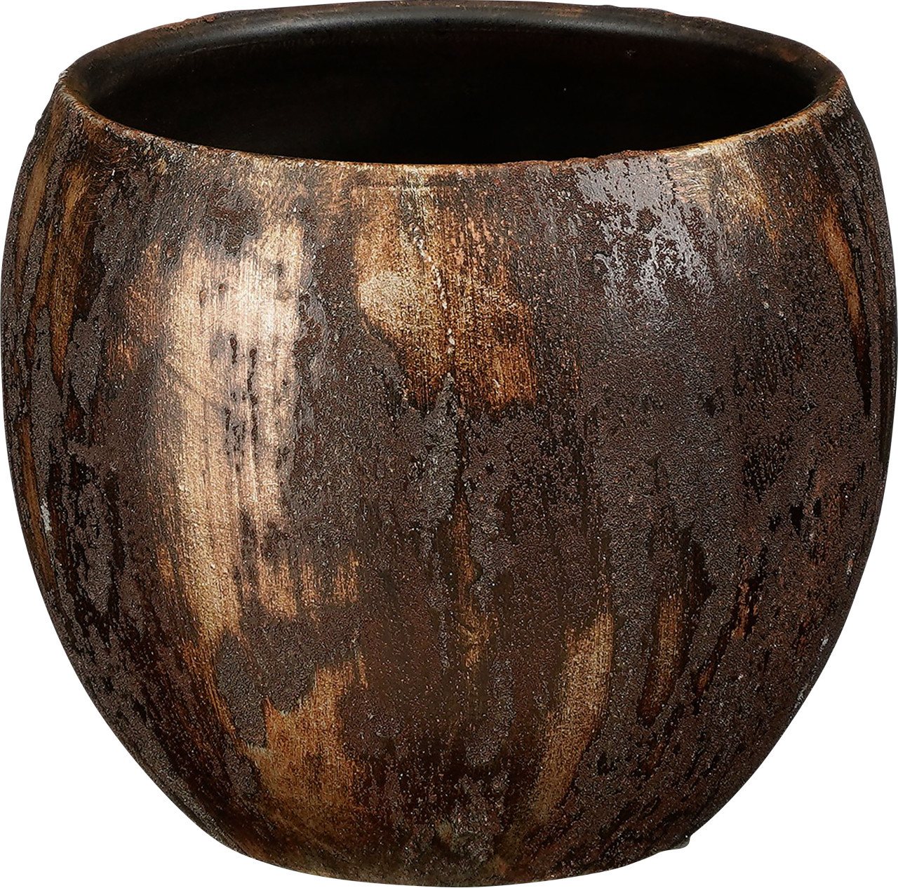 Mica Decorations Blumentopf Mica Blumentopf Roel rost Terracotta Ø 17 x 16 cm – Bild 2 von 2