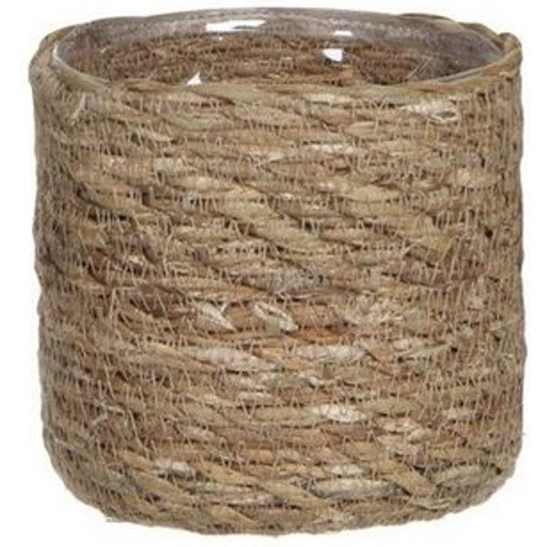 Mica Decorations Blumentopf Mica Dekorationskorb Atlantic hellbraun, 12 x 12