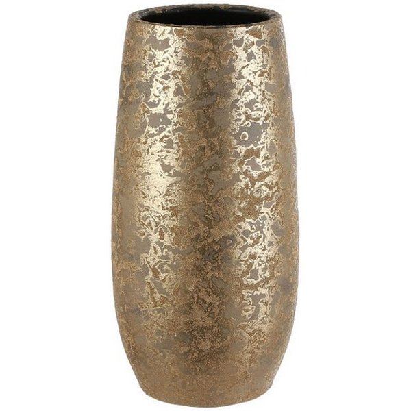 Mica Decorations Dekoobjekt Mica Glasvase Clemente rund Ø 17,5 x H 35 cm gold