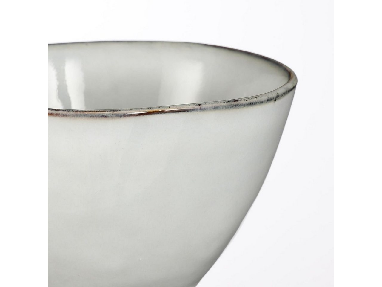 Mica Decorations Schale Mica Schale Tabo grau, Ø 11 cm x 5 cm, Keramik – Bild 4 von 5