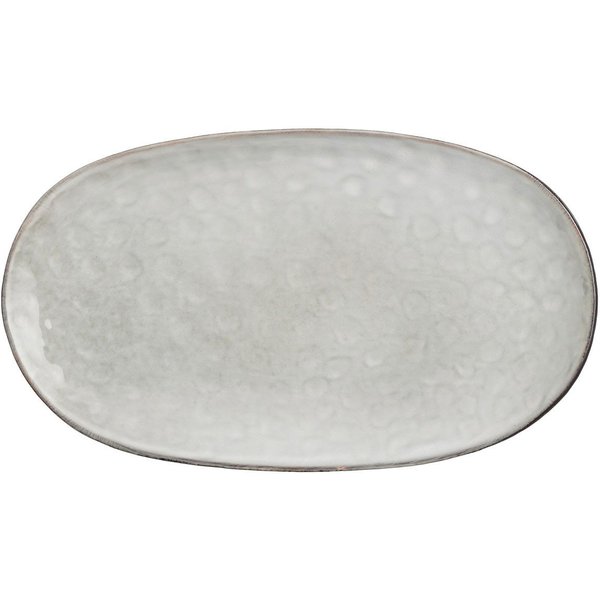 Mica Decorations Servierplatte Mica Platte Tabo grau, 31 x 18 x 3 cm, Keramik